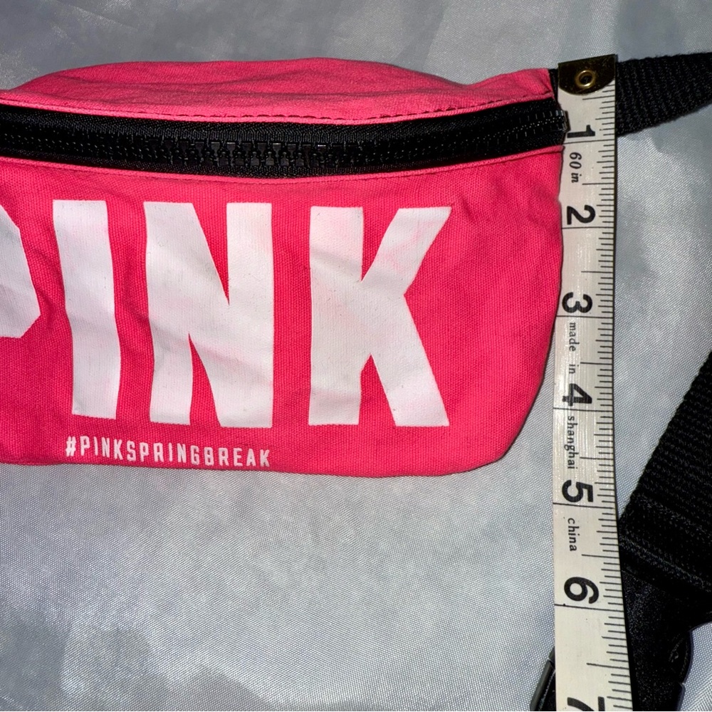 PINK Victoria's Secret Hot Pink White Black Fanny Pack WaistBelt SlingBag Y2K‎ - Picture 6 of 7